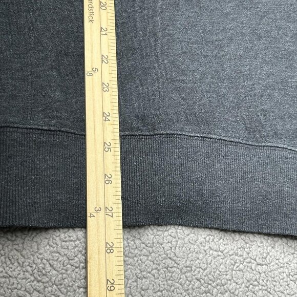 Billabong Hoodie Mens Medium Charcoal Gray Graphic Pullover Fleece Y2K Surf - Picture 14 of 14